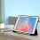 Capa compatível com Apple iPad Air 4/5 (10,9 polegadas), material TPU com suporte triplo inteligente e proteção completa, silicone fino e macio 5