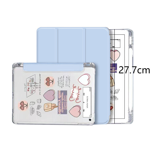 Capa protetora tipo folio para iPad Air 4/5 (10,9 polegadas), capa dobrável tripla inteligente com ativação/desativação automática e suporte 1