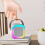 Stellaya Mini Karaoke Machine, compatible with Dodorado, portable wireless speaker for kids, includes 2 mics 5