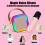 Stellaya Mini Karaoke Machine, compatible with Dodorado, portable wireless speaker for kids, includes 2 mics 2