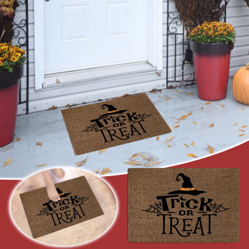 Loopsun Kitchen Appliances Halloween Πατάκι πόρτας με κινούμενα σχέδια, πατάκι δαπέδου,