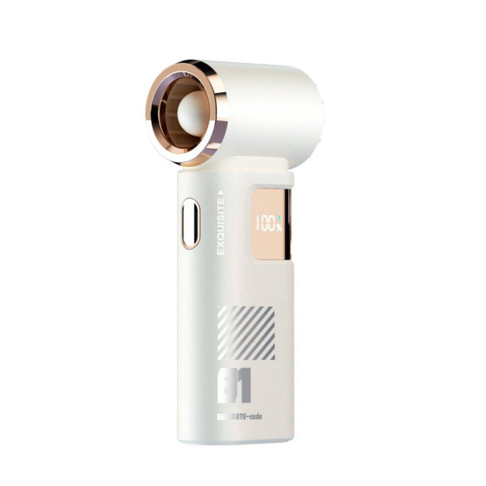 Portable Rechargeable Handheld Fan 20000Rpm Speed Airflow With 120Speed Cooling Apricot 9099447054418