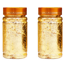 Gold Foil Flakes and Silver Leaf for Nail Art and Resin Jewelry Making, Shiny Fade Resistant