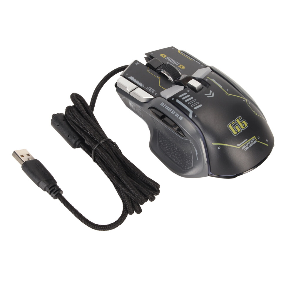 Gaming Mouse Wired Chroma Rgb Backlit, Ergonomic Design Gaming Mouse With Adjustable Dpi Up To 12800 Dpi For Pc Laptop Mac Windows Universal 9358999256658