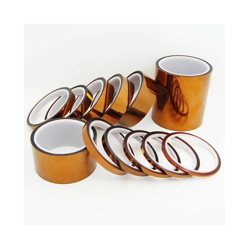 Polyimide Masking Tape, High-Temperature Resistant With Silicone Adhesive, Flame Retardant And Ul Recognized, Perfect For Electronic Assembly And Sola 9147006689738