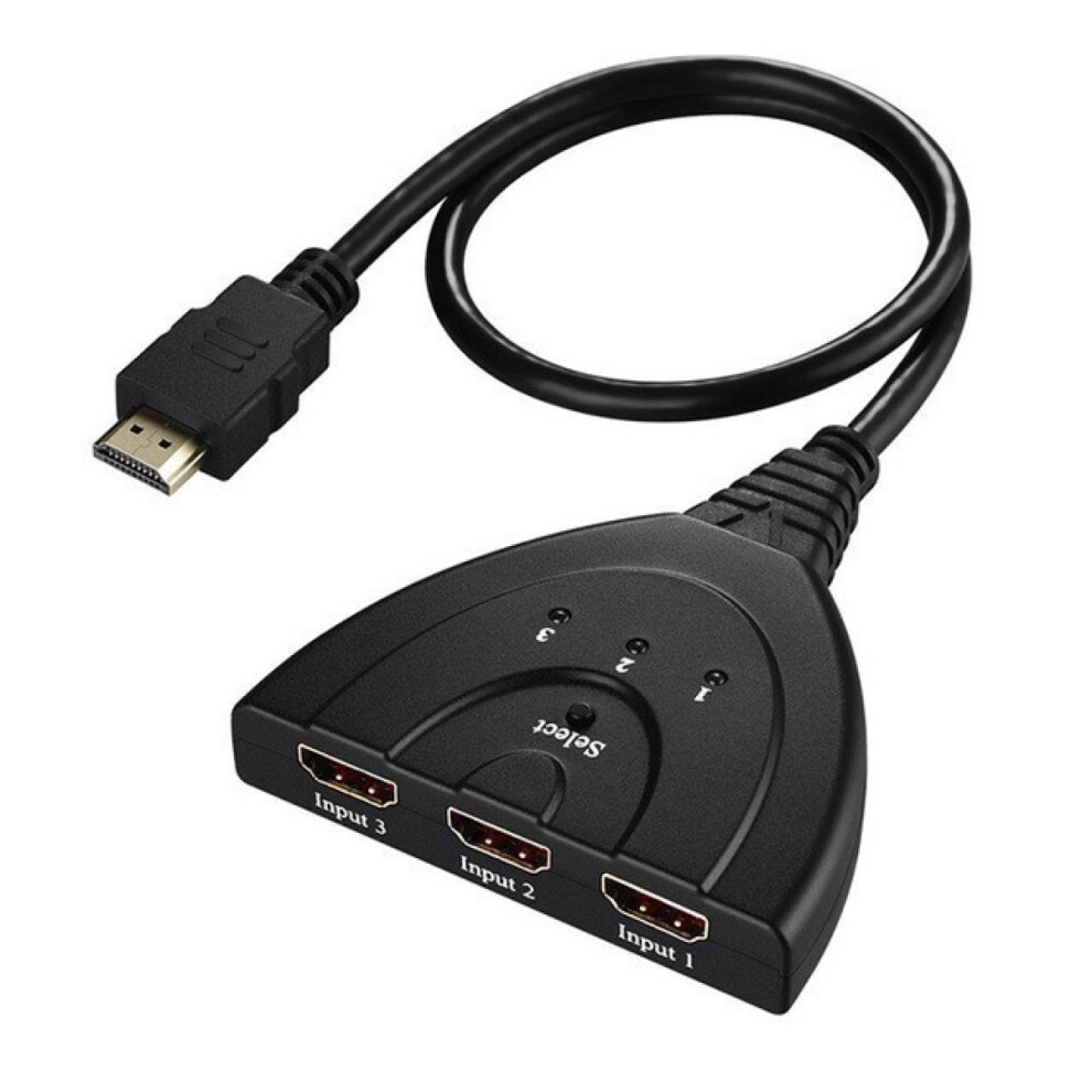 Elegant Hdmi Switch Solution, 3 In 1 Out Switcher For Multi-Device Entertainment Black 9147006970560