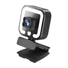 Treiberlose Webcam mit Plug-&-Play-USB-Anschluss, Autofokus, 1080p-Auflösung, integrierter Beleuchtung und Touch-Steuerung, eingebautem Mikrofon und