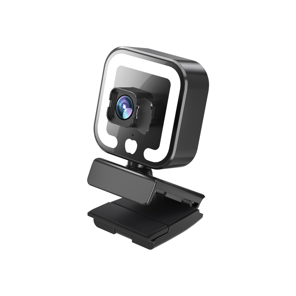 1080P Clear Webcam With Autofocus And Integrated Touch Control Adjustable Fill For Low Built-In Microphone With Noise Cancellation Light 9147006971550