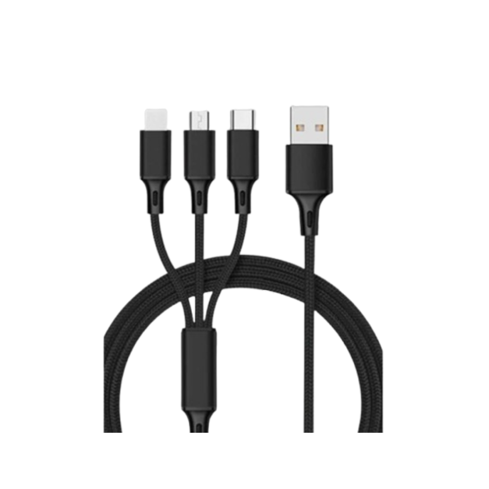 3 Way Charger Cord With Retractable Function, Multiple Devices Usb Cable For Smartphones Tablets, Fast Charging Cable With Universal Compatibility For 9176269599812