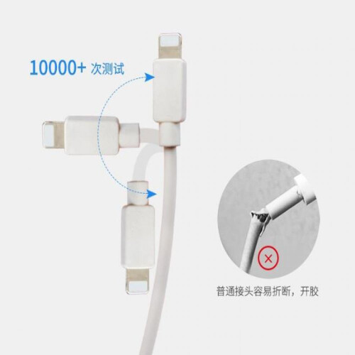 Lightning To USB Cable For iPhone Charging And Syncing, Charge And Sync Fast Data Transfer And Power Cable With Apple MFi Certified Technology, Compat 2