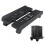 Suporte ventilado para PC, largura ajustável de 7,87 a 11,81 polegadas, suporte móvel para CPU com rodízios traváveis, suporte para CPU sob a 2