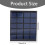 Solar Panel For Outdoor Use, DIY Solar Panel Efficient Energy Conversion Epoxy Solar Panel Module Lightweight And Durable Construction For Emergency A 5