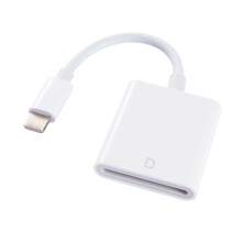 Prenos fotografií a videí z SD karty do iPhone, vysokorýchlostný prenos Lightning do čítačky SD kariet, podpora SD CF TF kariet, čítačka