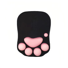 Schattige muismat in de vorm van een kattenpoot, het leuke ontwerp met kattenpootjes fleurt je op, zacht, veerkrachtig traagschuim voor comfort de