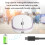 Αθόρυβο ασύρματο ποντίκι, μωβ ποντίκι Bluetooth5.2, εργονομικός σχεδιασμός, 4