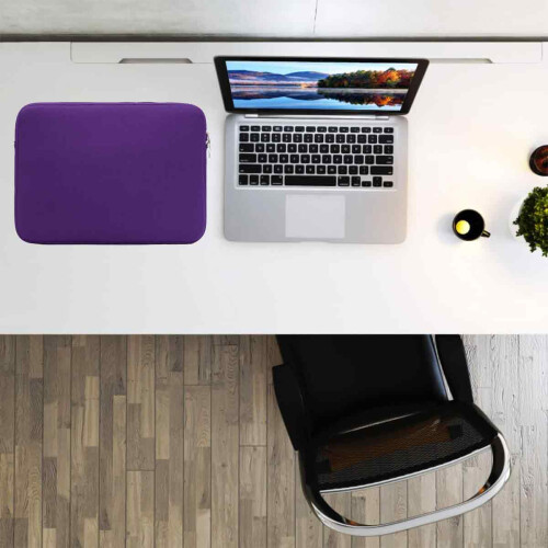Bolsa para laptop com compartimento adicional para dispositivos de 11 a 14 polegadas, design fino e leve com zíperes duplos, capa protetora 1