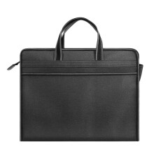 Sacoche de classement portable pour professionnels, organiseur de documents en tissu déperlant avec fermeture éclair, coutures renforcées,
