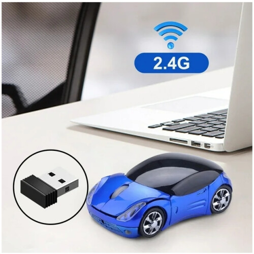Ασύρματο οπτικό ποντίκι 2.4G με δέκτη USB, αντιολισθητικό ποντίκι αυτοκινήτου, 1