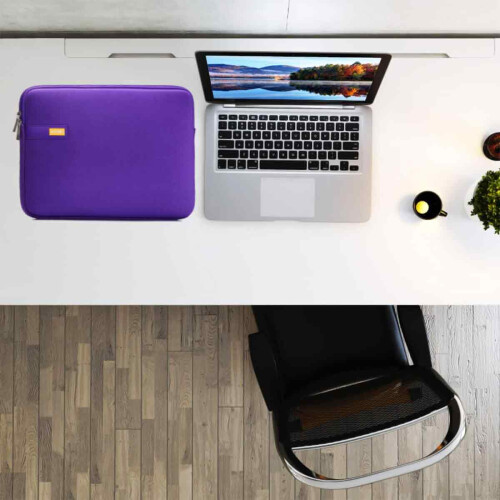 Bolsa para laptop com compartimento adicional para dispositivos de 11 a 14 polegadas, design fino e leve com zíperes duplos, capa protetora 1