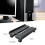 Suporte ventilado para PC, largura ajustável de 7,87 a 11,81 polegadas, suporte móvel para CPU com rodízios traváveis, suporte para CPU sob a 3