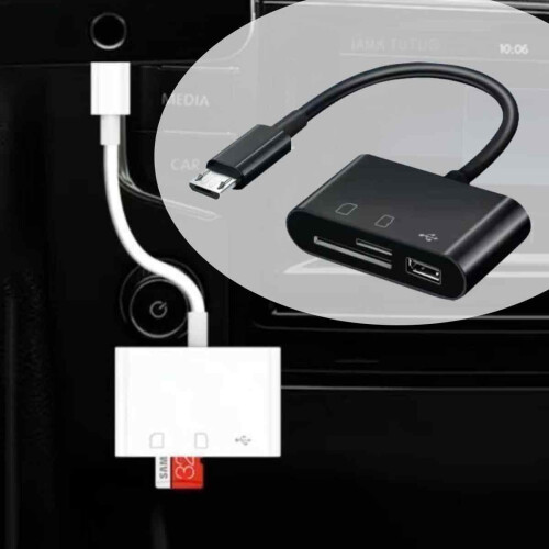 Προσαρμογέας ανάγνωσης καρτών για iPhone iPad Mac, προσαρμογέας κάρτας Micro SD SD 5in1, 2