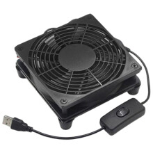 Dispositivo inteligente de gerenciamento térmico para roteadores e computadores, ventilador de resfriamento USB plug and play com dissipação de