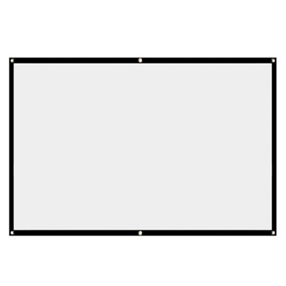 Edging Hanging Holes, Front And Rear Projection With Translucent Screen, No Folding Crease Left Projector Screen For Smooth Projection Surface I Black 9147006974988
