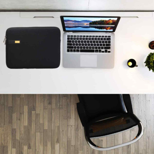 Bolsa para laptop com compartimento adicional para dispositivos de 11 a 14 polegadas, design fino e leve com zíperes duplos, capa protetora 1