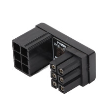 Conector de alimentare cu design protector pentru PC-uri moderne, adaptor mamă-mascul cu suport pentru adaptor de 180 de grade pentru o gestionare