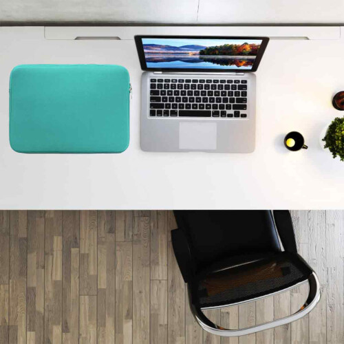 Bolsa para laptop com compartimento adicional para dispositivos de 11 a 14 polegadas, design fino e leve com zíperes duplos, capa protetora 1