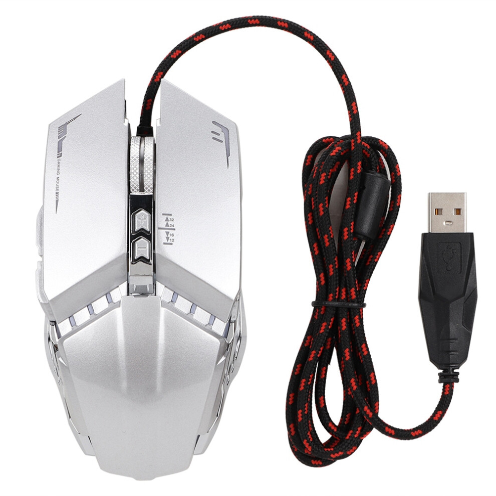 Wired Gaming Mouse, Chroma Rgb Backlit Usb Computer Mice For Game Daily, 4 Adjustable Dpi Up To 3200 Dpi, Comfortable Grip Ergonomic Mice For Pc Lapto 9176269467777
