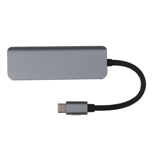 Διανομέας USB C 4 σε 1 από αλουμίνιο, λύση plug and play για άμεση συνδεσιμότητα, 2