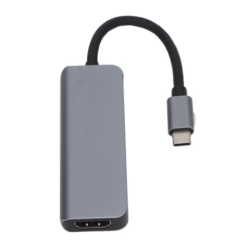 Διανομέας USB C 4 σε 1 από αλουμίνιο, λύση plug and play για άμεση συνδεσιμότητα, 1