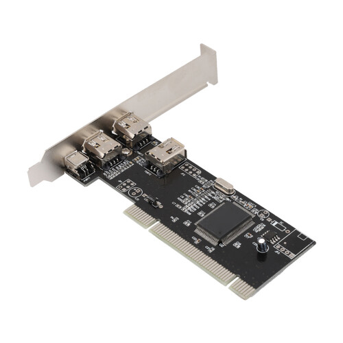 PCI Express FireWire Expansion Card With Device Compatibility, IEEE 1394 OpenHCI Specifications Data Transfer Adapter, High Speed FireWire Card With E 1