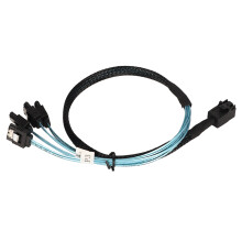 SAS to SATA Adapter, Breakout Cable for High Density Mini SAS Setups, SFF-8643 to 4X SATA with 12GBPS Speed, Internal HD Mini SAS Copper Data Cable fo