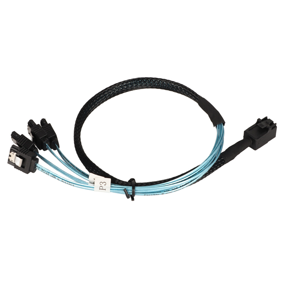 Sff-8643 To 4X Sata, Internal Hd Mini Sas Cable For Raid Controller Cable Setups, High Density Mini Sas Breakout Solution With 12Gbps Speed, Sas To Sa 9147006703670