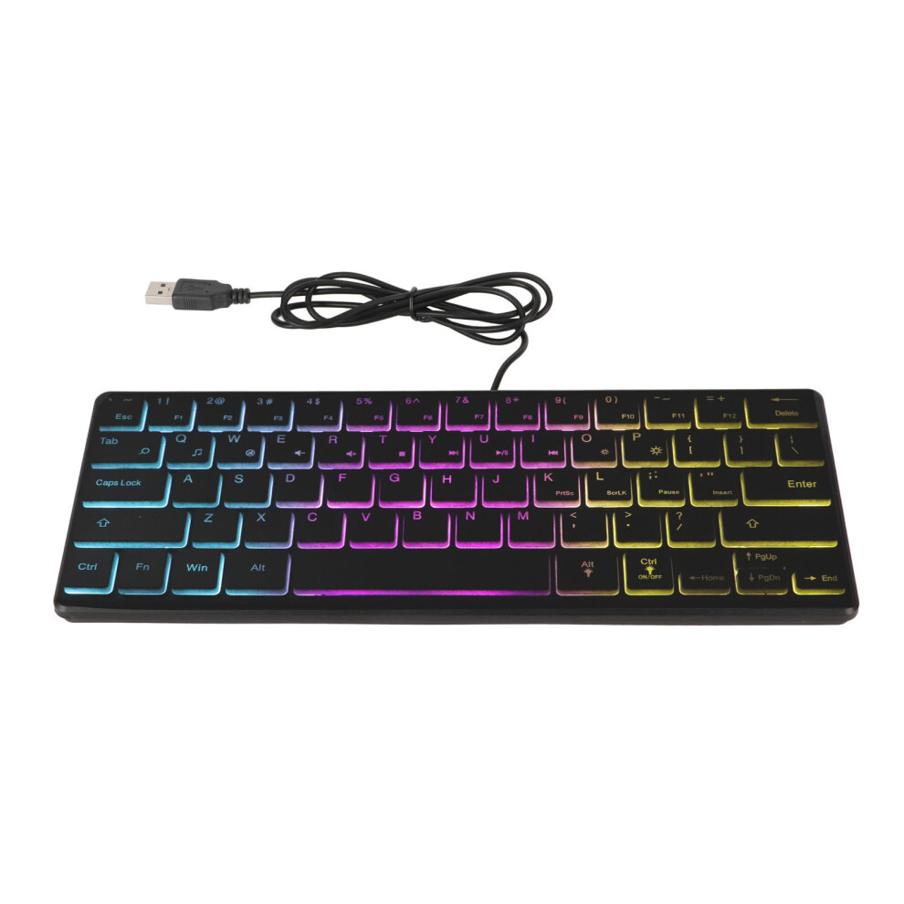 Gaming Keyboard With Rgb Backlight, Compact Layout Optimized For Small Spaces, Mechanical Feeling And Aluminum Construction For Durable Use 9482828833687