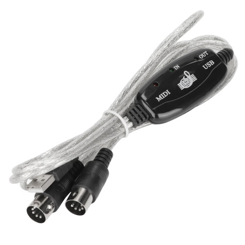 Καλώδιο διασύνδεσης USB σε MIDI16 καναλιών, έξοδος ήχου υψηλής ποιότητας με σταθερή