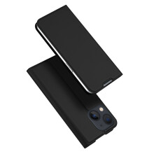 RFID-blockerande Slim Pro plånboksfodral, vikbart läderställ för iPhone 14/13 med stötsäkra funktioner, magnetisk stängning och exakta