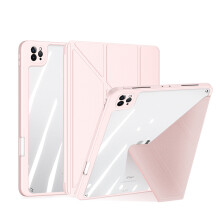 Odnímateľný kryt pre iPad Pro 11, priehľadné magnetické puzdro s trojitou PU kožou, ultrafiberové vnútro pre extra starostlivosť, skrytý