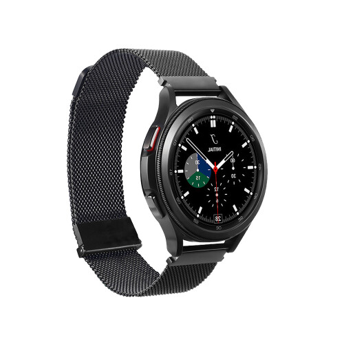 Λουράκι ρολογιού από ατσάλι με πλέγμα για Samsung Galaxy Watch3 45mm, Γρήγορη απελευθέρωση,