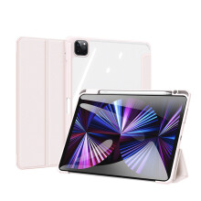 Hybrid Slim Design Cover til iPad Pro12.9, Beskyttende Cover med Transparent Bagside og Magnetisk Lukning til Automatisk Slumre-/Vågebluss