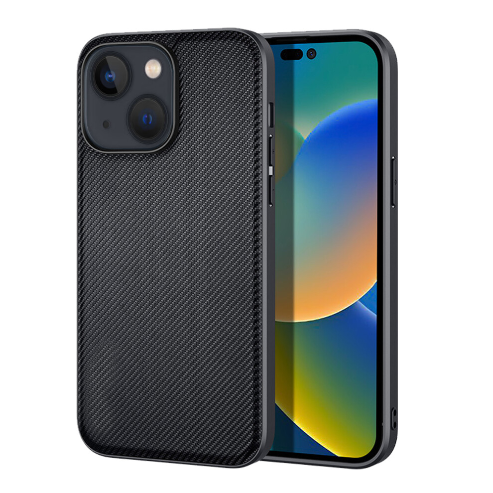 Ultra-Thin Shockproof Tpu Case For Iphone 14 13, Anti-Fall Military Grade Protection With Integrated Magnet, Wireless Charging Friendly Carbon Fiber T 9012494668551