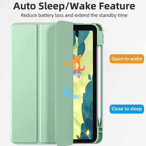 Capa traseira transparente para iPad Pro de 12,9 polegadas, com suporte flexível, amortecedor e bordas elevadas para proteção da tela. 2