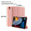 Capa para iPad, design clássico para iPad Air 4/5 de 10,9 polegadas com suporte para Apple Pencil, compatível com ativação/desativação 2
