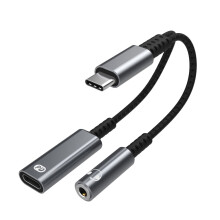 Ultimate Sound Companion, Hi-Fi Audio Quality 2 in 1 Audio Adapter With Plug-And-Play Functionality For Effortless Listening, Compatible With Galaxy P