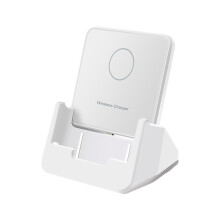 Snabbladdande trådlös laddare, ergonomisk stativdesign för frihet, stöder 15W snabbladdning för Apple- och Android-smartphones