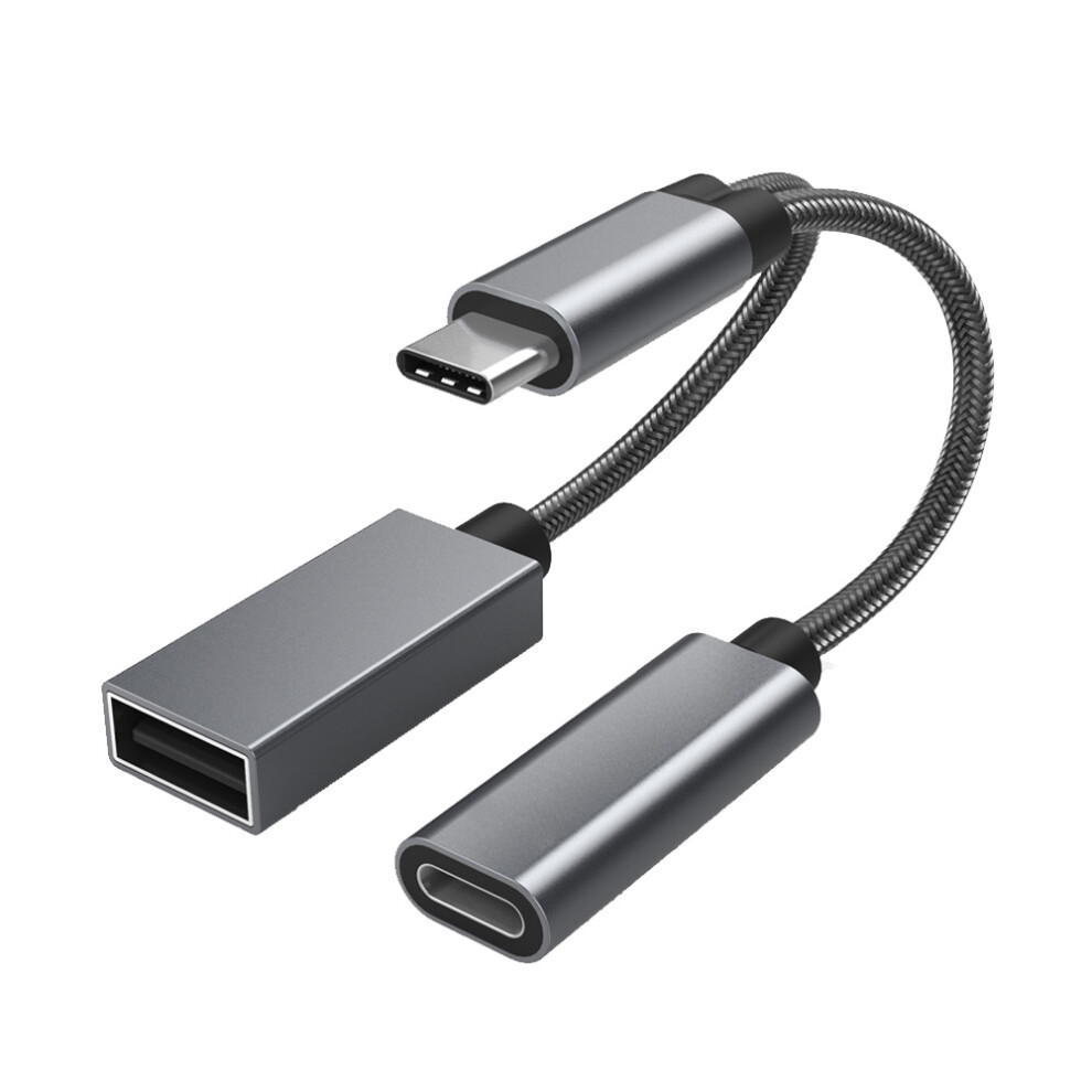 Elevate Your Device's Potential With Our Advanced 2-In-1 Usb Type C To Usb A Port Adapter, Offering Lightning-Fast 60W Pd Charging And Seamless Data T 9176269807696