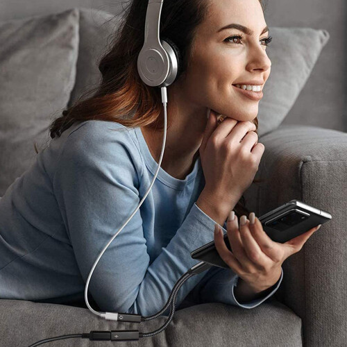 Διαχωριστής USB-C ήχου υψηλής ανάλυσης, καθολική συμβατότητα για Iphone15, Samsung Galaxy S23S22 2