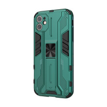 Skyddsfodral för iPhone11, Kraftigt helkroppsskydd med stötsäkert silikonfodral, Dubbelskiktat skyddsfodral, Stöd för magnetiskt bilfäste